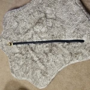 🔮 Perry Ellis Navy Leather Belt